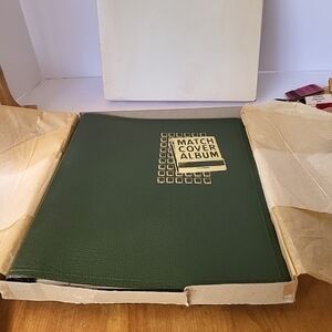 Match Cover Album Green Spiral Vintage New In Original Box